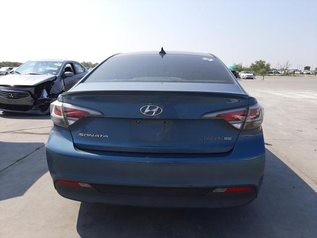 KMHE24L16GA040417 - 2016 HYUNDAI SONATA HYBRID BLUE photo 6