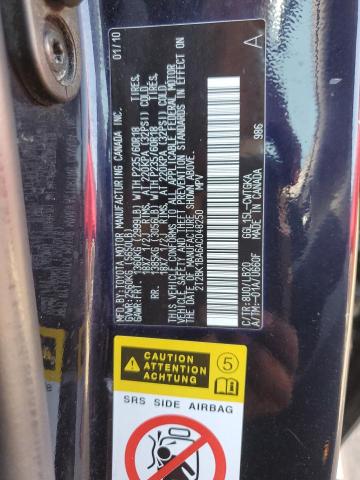 2T2BK1BA6AC048250 - 2010 LEXUS RX 350 BLACK photo 13