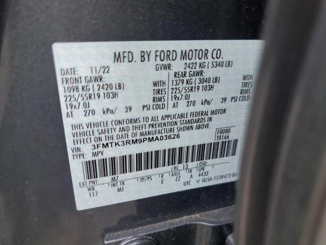 3FMTK3RM9PMA03626 - 2023 FORD MUSTANG MA PREMIUM GRAY photo 13