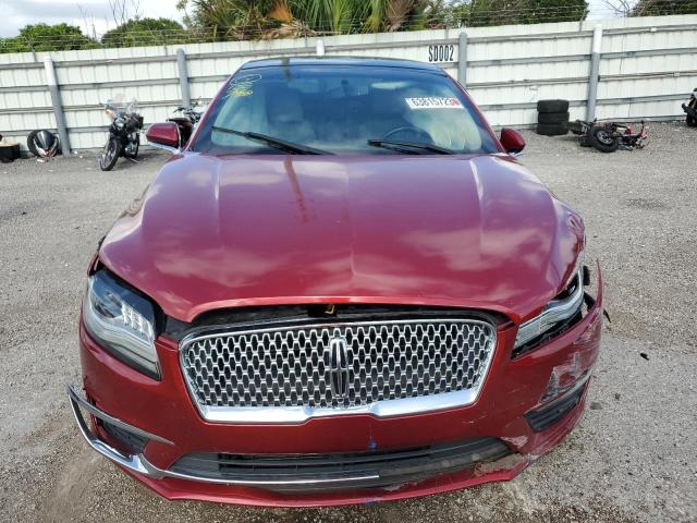 3LN6L5ECXHR631685 - 2017 LINCOLN MKZ RESERVE ბურგუნდია ფოტო 5