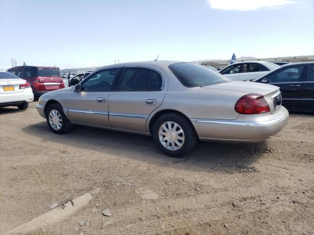 1LNHM97V72Y678581 - 2002 LINCOLN CONTINENTA TAN photo 2