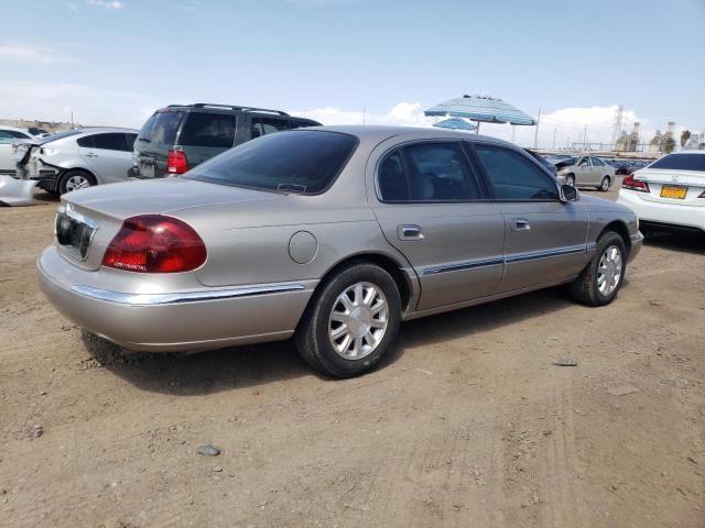 1LNHM97V72Y678581 - 2002 LINCOLN CONTINENTA TAN photo 3