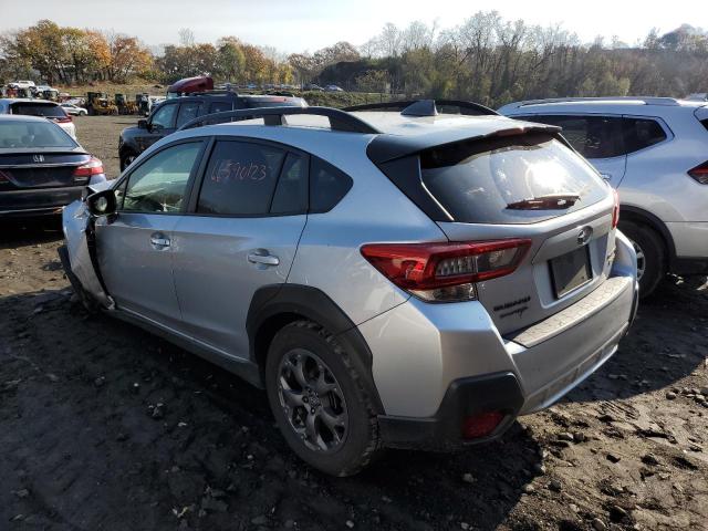 JF2GTHSC9MH336122 - 2021 SUBARU CROSSTREK SPORT SILVER photo 2