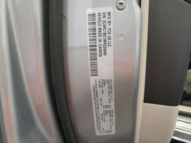 2C4RC1BG1MR539849 - 2021 CHRYSLER PACIFICA TOURING L SILVER photo 14