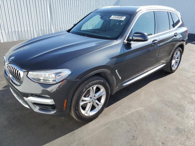 5UXTY5C00M9H84794 - 2021 BMW X3 XDRIVE30I GRAY photo 1