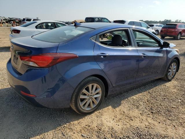 5NPDH4AE2GH763906 - 2016 HYUNDAI ELANTRA SE BLUE photo 3