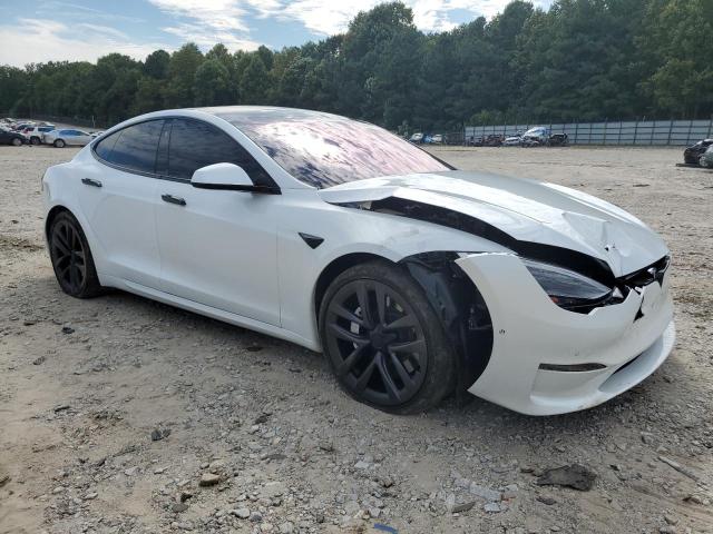 5YJSA1E64MF451416 - 2021 TESLA MODEL S Սպիտակ լուսանկար 4