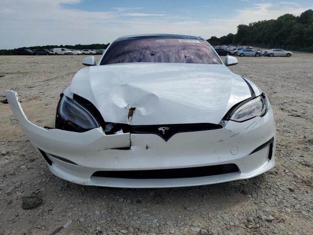 5YJSA1E64MF451416 - 2021 TESLA MODEL S Սպիտակ լուսանկար 5