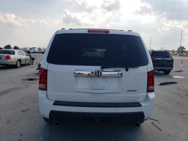 5FNYF3H93AB005315 - 2010 HONDA PILOT TOURING WHITE photo 6