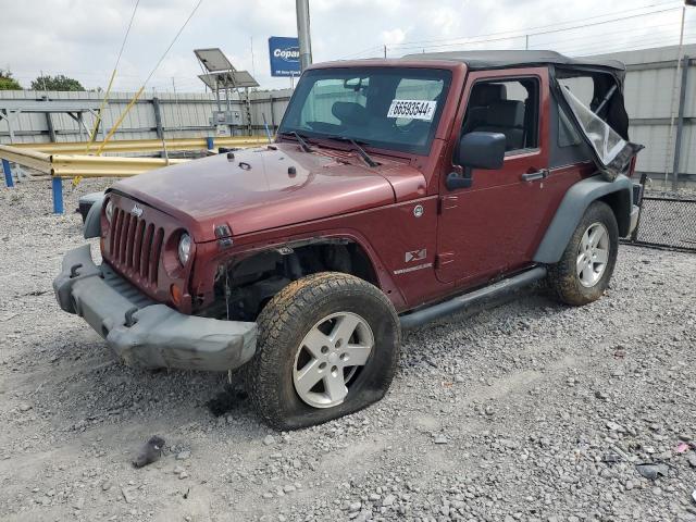 1J4FA24159L790939 - 2009 JEEP WRANGLER X RED photo 1