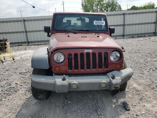 1J4FA24159L790939 - 2009 JEEP WRANGLER X RED photo 5