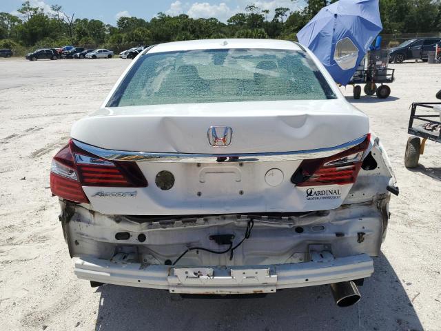 1HGCR2F88HA230727 - 2017 HONDA ACCORD EXL WHITE photo 6