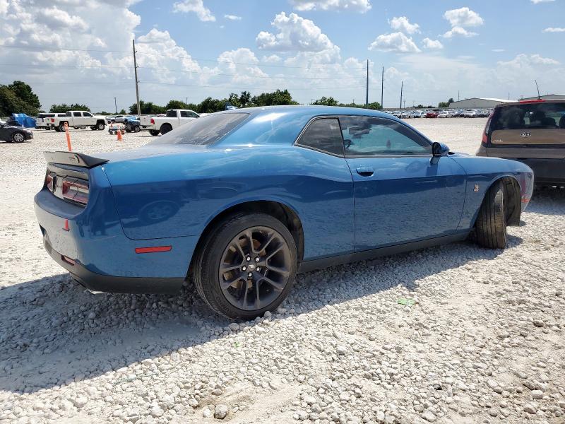 2C3CDZFJ0MH555719 - 2021 DODGE CHALLENGER R/T SCAT PACK BLUE photo 3