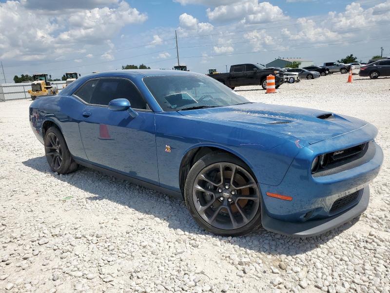 2C3CDZFJ0MH555719 - 2021 DODGE CHALLENGER R/T SCAT PACK BLUE photo 4