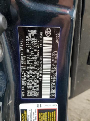 4T1BK1EB3GU217690 - 2016 TOYOTA AVALON XLE BLUE photo 13