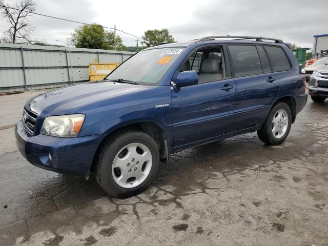 JTEDP21A350075472 - 2005 TOYOTA HIGHLANDER LIMITED BLUE photo 1