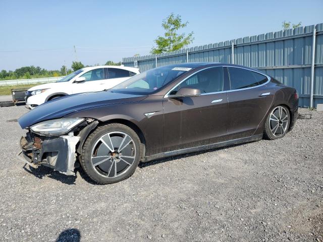 5YJSA1CNXDFP08766 - 2013 TESLA MODEL S 棕色 照片 1