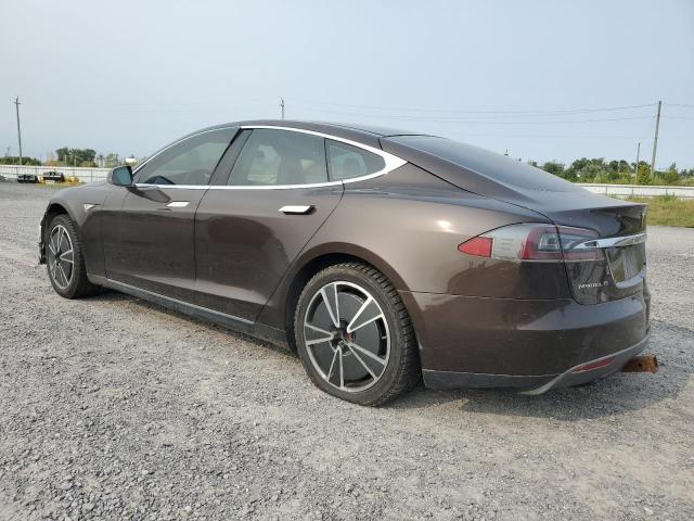 5YJSA1CNXDFP08766 - 2013 TESLA MODEL S 棕色 照片 2