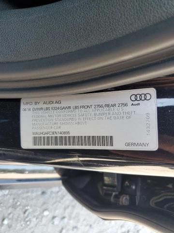 WAUHGAFC3EN140895 - 2014 AUDI A6 PRESTIGE შავი ფოტო 12