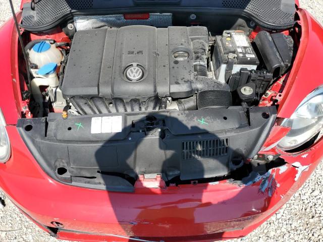 3VWJX7AT2DM600536 - 2013 VOLKSWAGEN BEETLE RED photo 11