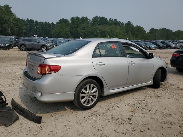 2T1BU40E89C097435 - 2009 TOYOTA COROLLA BASE SILVER photo 3