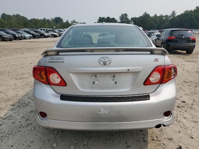 2T1BU40E89C097435 - 2009 TOYOTA COROLLA BASE SILVER photo 6