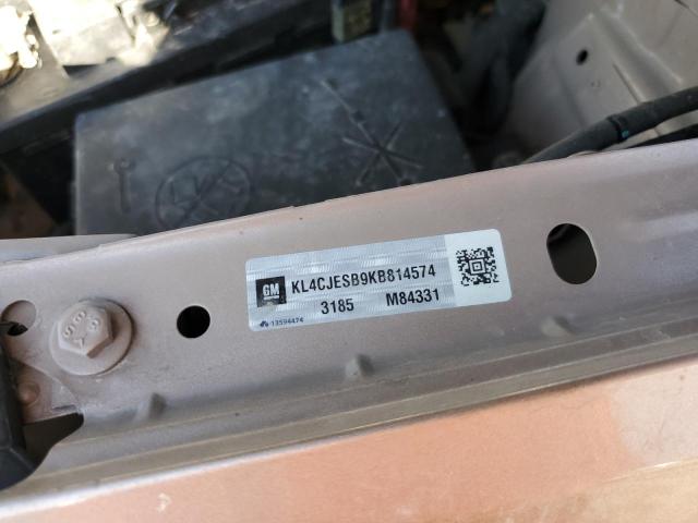 KL4CJESB9KB814574 - 2019 BUICK ENCORE PREFERRED Світло-коричневий фото 12