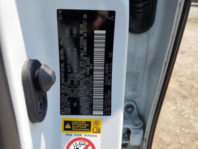 5TDJZRFH4KS566044 - 2019 TOYOTA HIGHLANDER SE 白色 照片 13