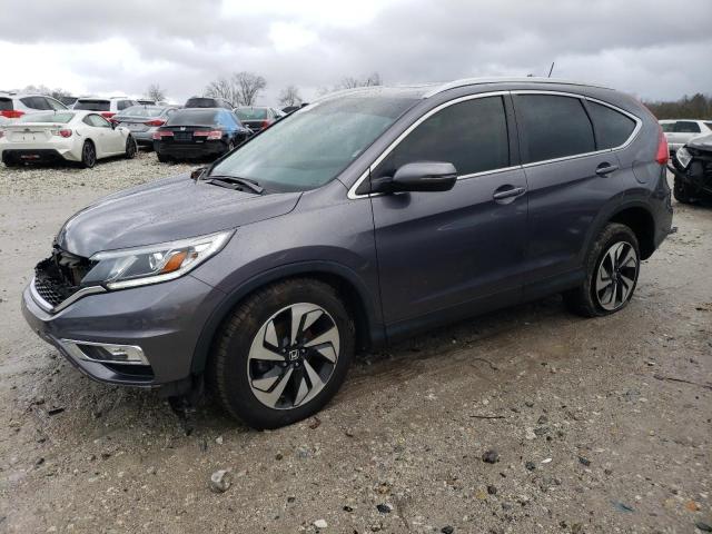 5J6RM4H96GL033643 - 2016 HONDA CR-V TOURING GRAY photo 1