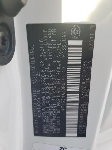 4T1G31AK3RU064353 - 2024 TOYOTA CAMRY SE NIGHT SHADE WHITE photo 13