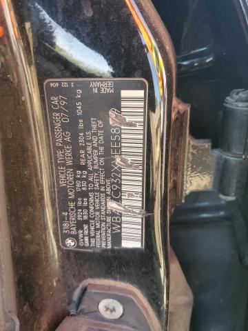 WBACC932XVEE58919 - 1997 BMW 318 I BLACK photo 12