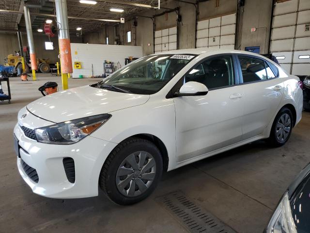 3KPA24AB2KE161496 - 2019 KIA RIO S WHITE photo 1