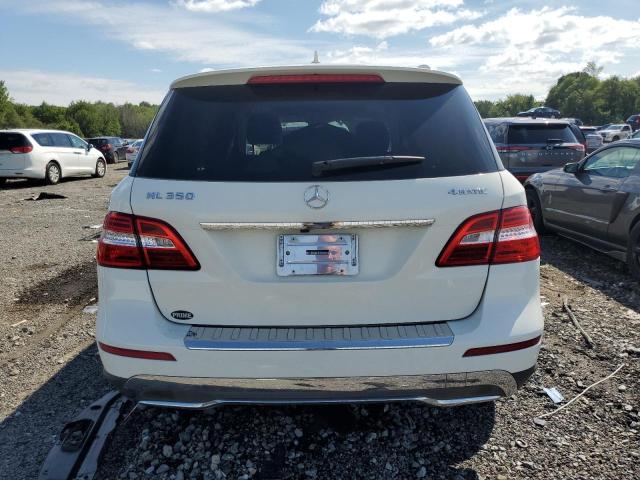 4JGDA5HB3DA146728 - 2013 MERCEDES-BENZ ML 350 4MATIC WHITE photo 6