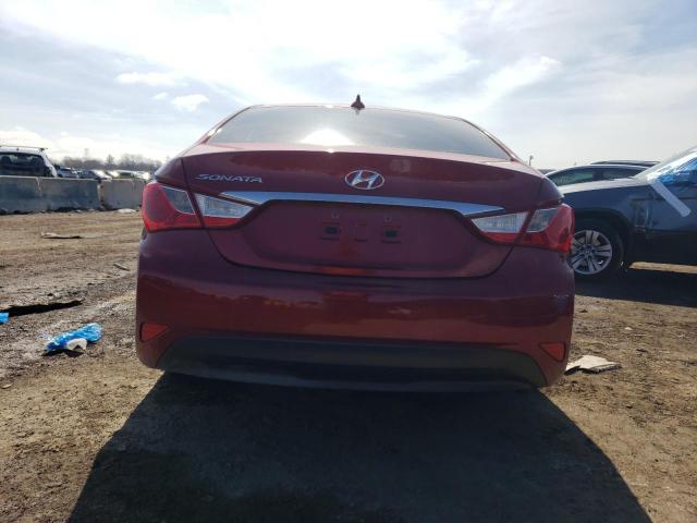 5NPEB4AC4EH908932 - 2014 HYUNDAI SONATA GLS RED photo 6