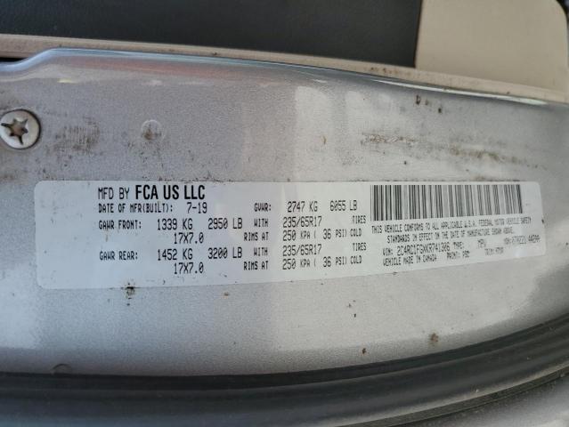 2C4RC1FGXKR741306 - 2019 CHRYSLER PACIFICA TOURING PLUS SILVER photo 13