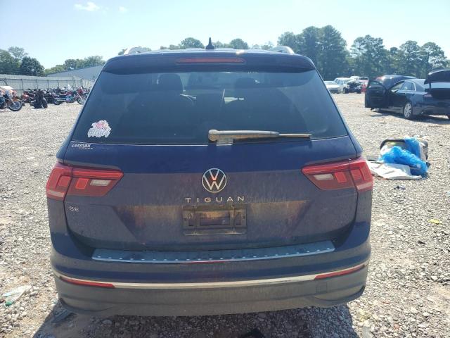 3VV3B7AX9NM045911 - 2022 VOLKSWAGEN TIGUAN SE 蓝色 照片 6