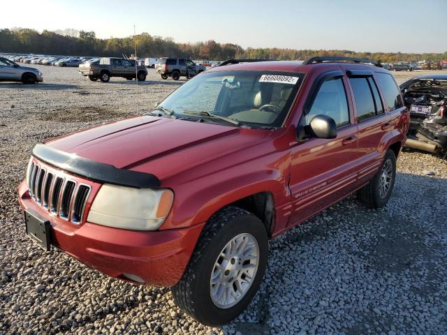 1J4GW58S52C302346 - 2002 JEEP GRAND CHER LIMITED RED photo 2