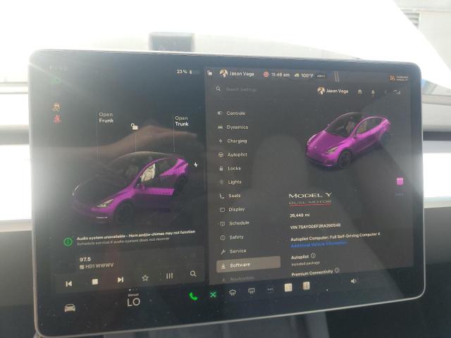 7SAYGDEF2RA290548 - 2024 TESLA MODEL Y WHITE photo 9