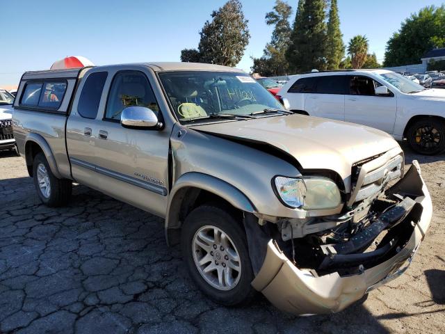 5TBBT44124S451680 - 2004 TOYOTA TUNDRA ACCESS CAB SR5 GOLD photo 1