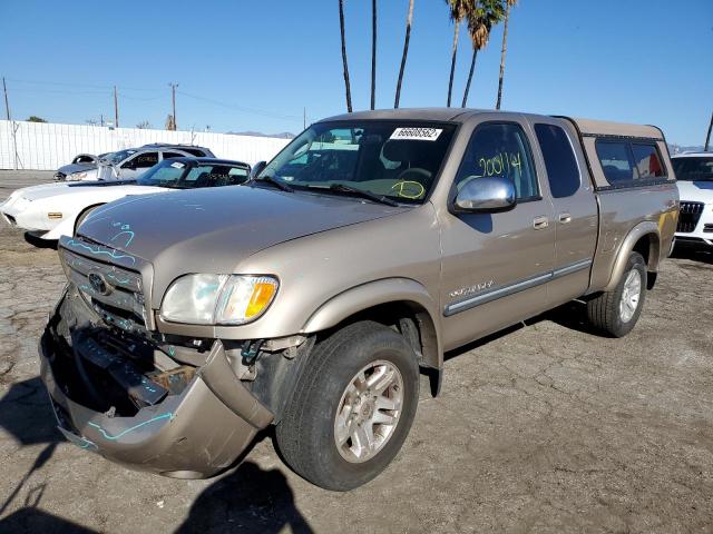 5TBBT44124S451680 - 2004 TOYOTA TUNDRA ACCESS CAB SR5 GOLD photo 2