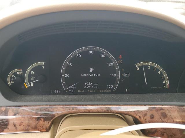 WDDNG86X28A153916 - 2008 MERCEDES-BENZ S 550 4MATIC BLACK photo 9