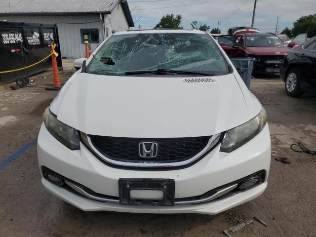 19XFB2F94EE069875 - 2014 HONDA CIVIC EXL WHITE photo 5