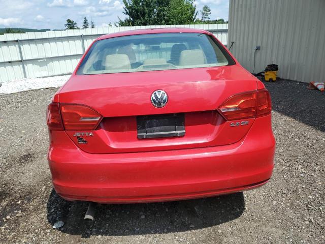 3VWBP7AJXCM109813 - 2012 VOLKSWAGEN JETTA SE أحمر صورة 6