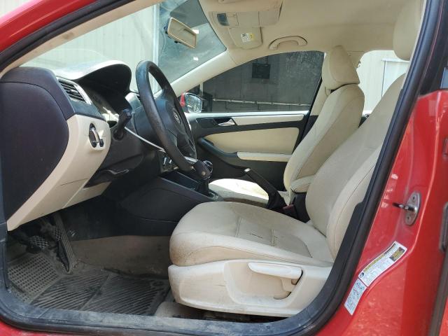 3VWBP7AJXCM109813 - 2012 VOLKSWAGEN JETTA SE أحمر صورة 7