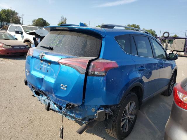 JTMRFREV2HJ169862 - 2017 TOYOTA RAV4 XLE BLUE photo 3