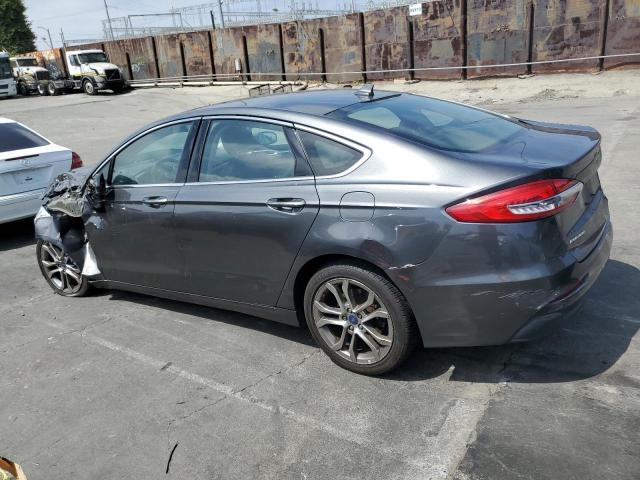 3FA6P0CD7KR118639 - 2019 FORD FUSION SEL GRAY photo 2