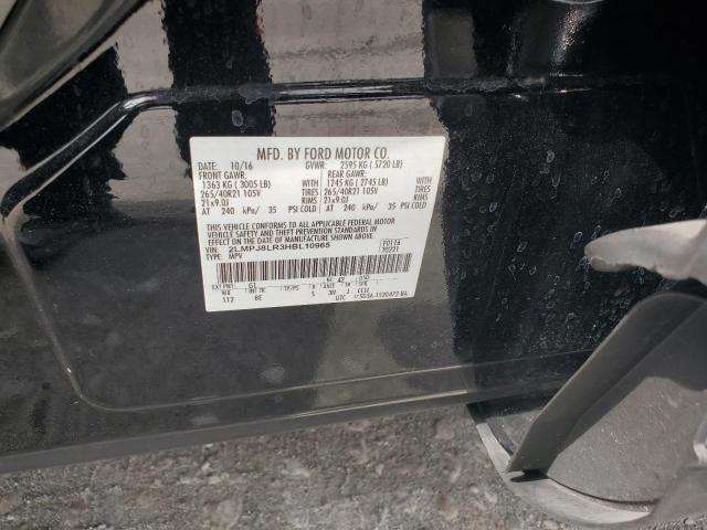 2LMPJ8LR3HBL10965 - 2017 LINCOLN MKX RESERVE Սև լուսանկար 13