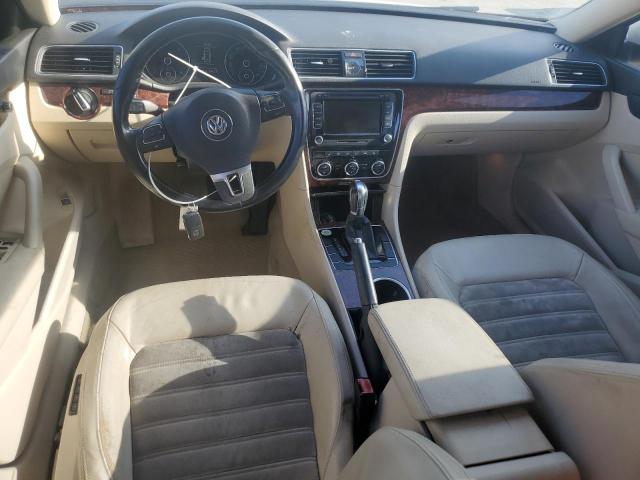1VWCN7A3XDC030348 - 2013 VOLKSWAGEN PASSAT SEL WHITE photo 8