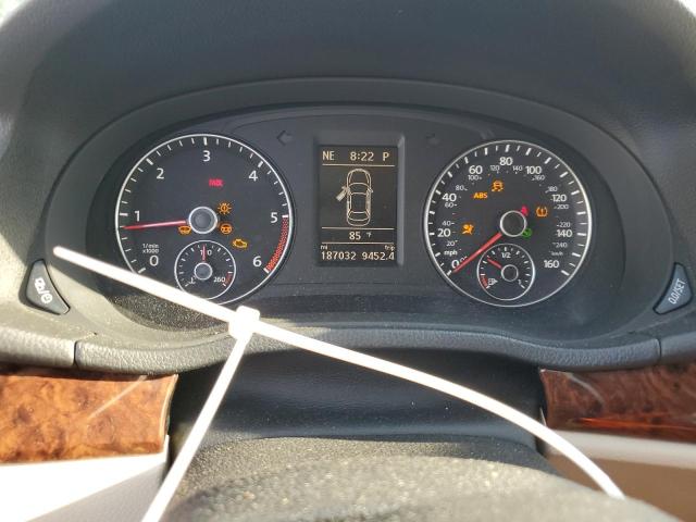 1VWCN7A3XDC030348 - 2013 VOLKSWAGEN PASSAT SEL WHITE photo 9