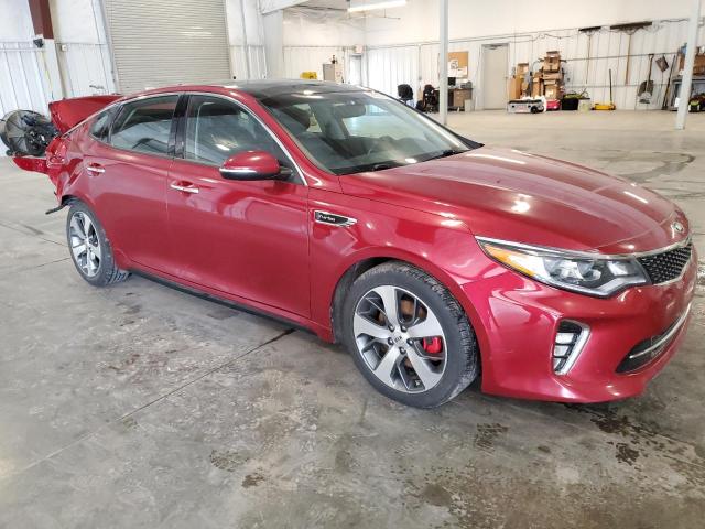 5XXGW4L2XJG208484 - 2018 KIA OPTIMA SX 红色 照片 4